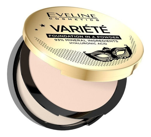 

Минеральная компактная пудра для лица Variete 8г: 10 Ivory, Минеральная компактная пудра для лица Variete 8г