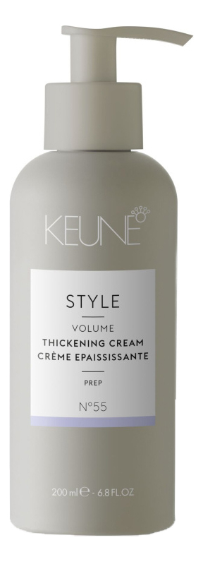 

Уплотняющий крем для тонких и ломких волос с усиленной термозащитой Style Volume Thickening Cream No55 200мл