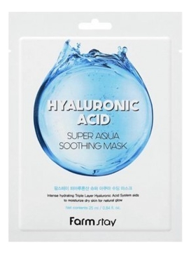 Маска для лица Hyaluronic Acid Super Aqua Soothing Mask 25мл