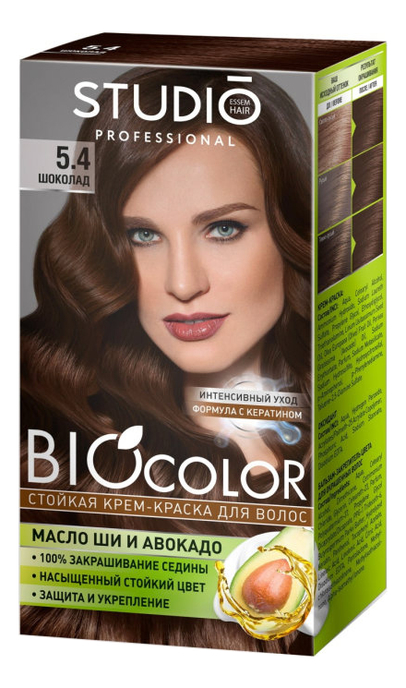 

Стойкая краска для волос Biocolor 2*50/15мл: 5.4 Шоколад, Стойкая краска для волос Biocolor 2*50/15мл