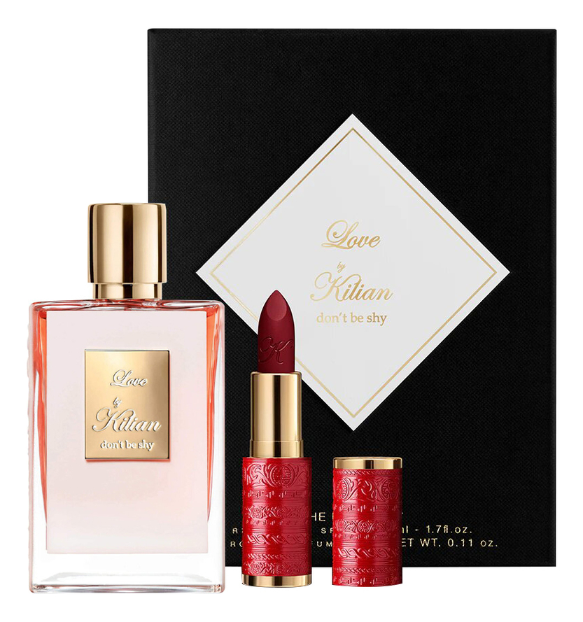 Love Don'T Be Shy: набор (п/вода 50мл + помада)
