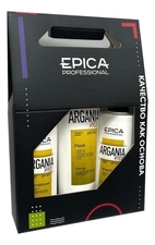Epica Professional Набор для волос Argania Rise Organic (шампунь 250мл + кондиционер 250мл + маска 250мл)