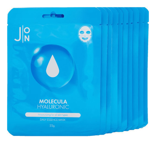 

Тканевая маска для лица с гиалуроновой кислотой Molecula Hyaluronic Daily Essence Mask 23мл: Маска 10шт, Тканевая маска для лица с гиалуроновой кислотой Molecula Hyaluronic Daily Essence Mask 23мл