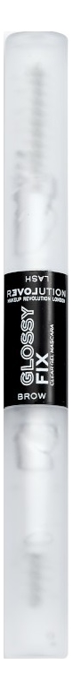 Гель для бровей и ресниц 2 в 1 Glossy Fix Clear Brow Gel & Mascara