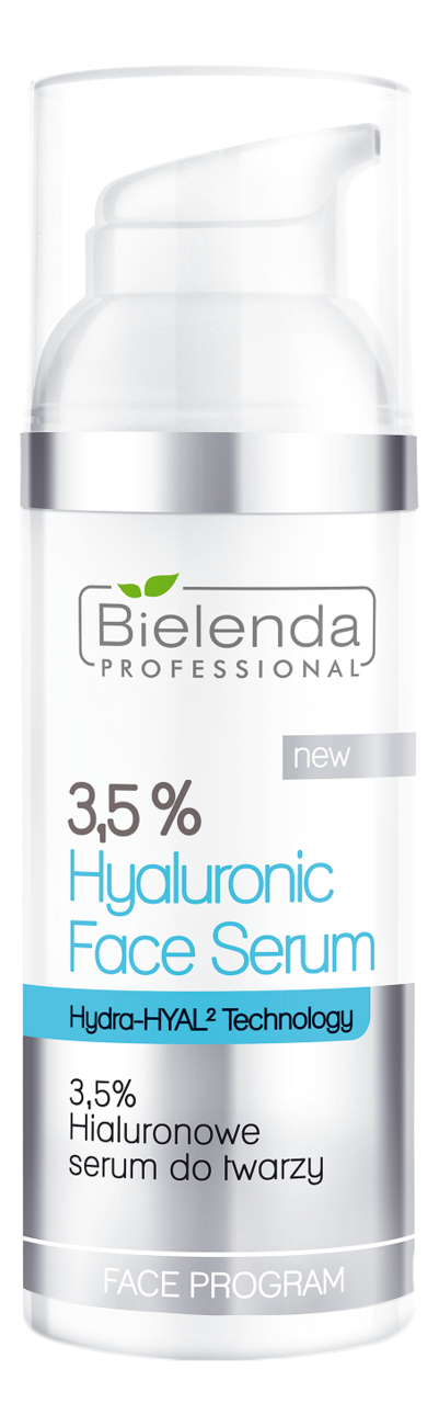 Купить Гиалуроновая сыворотка для лица 3, 5% Face Program Hyaluronic Face Serum 50г, Bielenda Professional