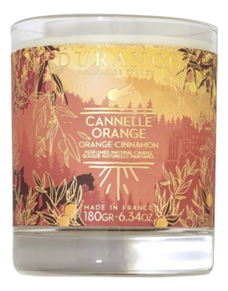 Купить Ароматическая свеча Perfumed Natural Candle Orange Cinnamon (апельсин и корица): Свеча 180г (новый дизайн 2021), Durance