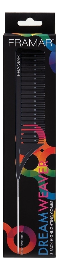 

Набор расчесок для набора прядей Dreamweaver Comb Black 3шт