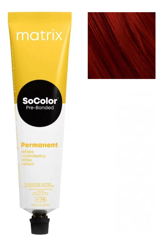 

Стойкая крем-краска для волос SoColor Pre-Bonded Permanent 90мл: 5RR+, Стойкая крем-краска для волос SoColor Pre-Bonded Permanent 90мл