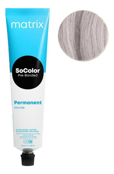 Перманентный аммиачный краситель для волос SoColor Pre-Bonded Permanent Blonde 90мл: UL-VV Глубокий перламутровый