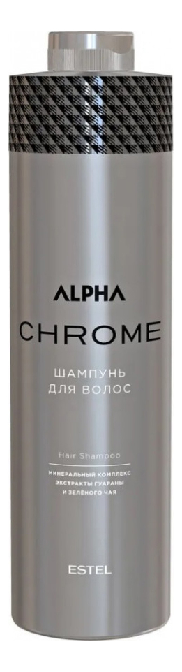 

Шампунь для волос с экстрактом гуараны и зеленого чая Alpha Homme Chrome: Шампунь 1000мл, Шампунь для волос с экстрактом гуараны и зеленого чая Alpha Homme Chrome