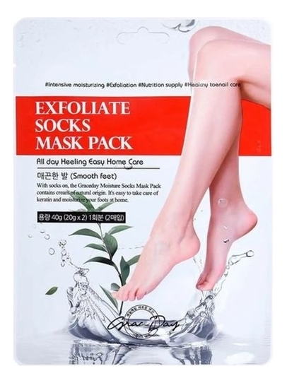 цена Маска-носки для ног Exfoliate Socks Mask Pack 40мл