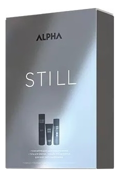 Набор Alpha Homme Still (шампунь д/волос с охлаждающим эффектом 250мл + гель для бритья 100мл + лосьон после бритья 100мл)