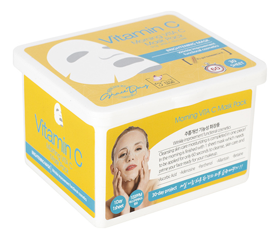 

Тканевая маска для лица с витамином Morning Vita C Mask Pack 30шт