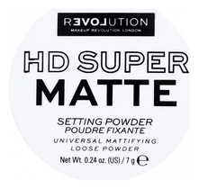 Relove by Revolution Рассыпчатая пудра для лица HD Super Matte Setting Powder 7г