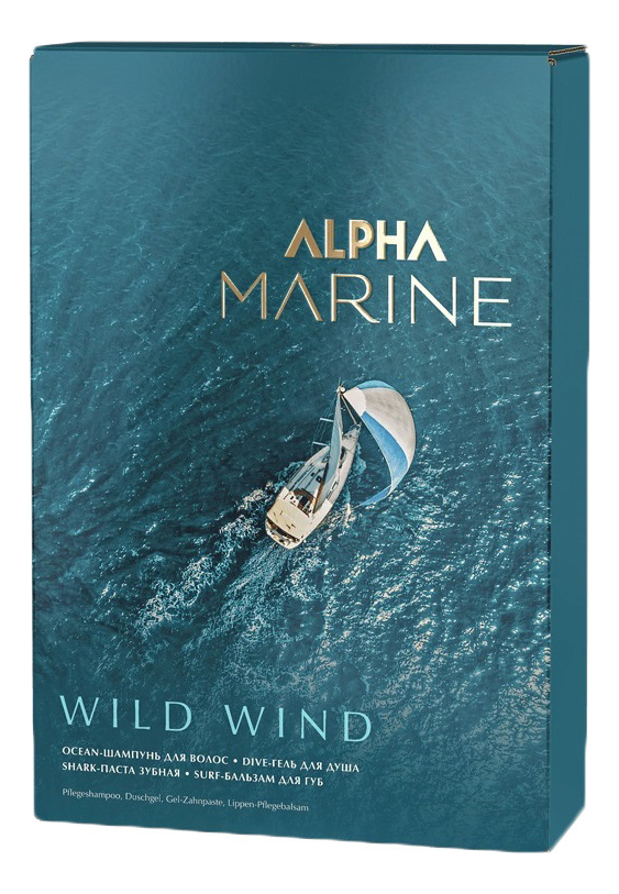 

Набор Alpha Marine Wild Wind (Ocean-шампунь д/волос 250мл + Dive-гель д/душа 200мл + Surf-бальзам д/губ 10мл + Shark-паста зубная 90мл)