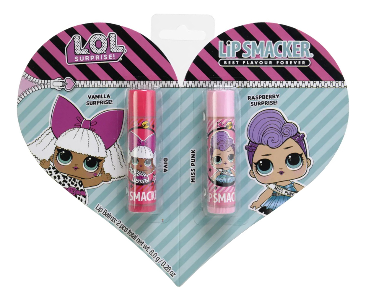 

Набор бальзамов для губ L.O.L. Surprise! Diva + Miss Punk 2*4г