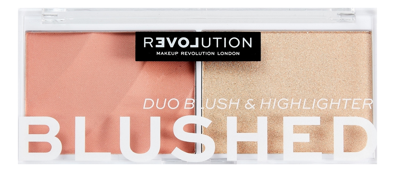 Румяна и хайлайтер для лица Blushed Duo 2,9г: Sweet румяна хайлайтер для лица relove by revolution blushed duo sweet 5 8г