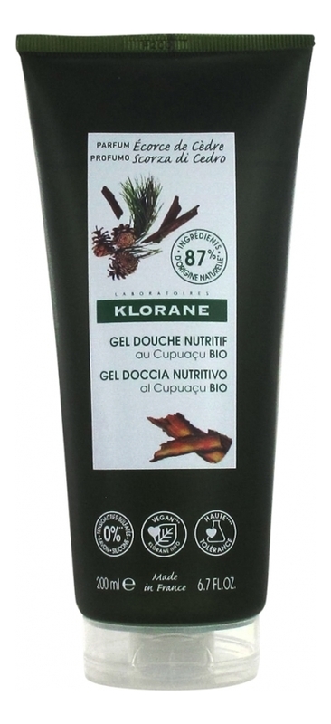 

Гель для душа с органическим маслом купуасу и кедра Gel Douche Nutritif Cupuacu 200мл
