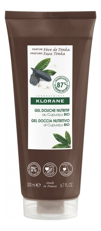 

Гель для душа с органическим маслом купуасу и бобами тонка Gel Douche Nutritif Cupuacu 200мл