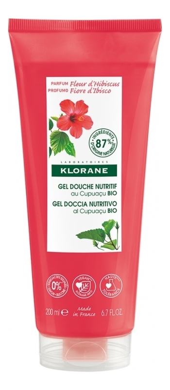 Гель для душа с органическим маслом купуасу и гибискусом Gel Douche Nutritif Cupuacu 200мл