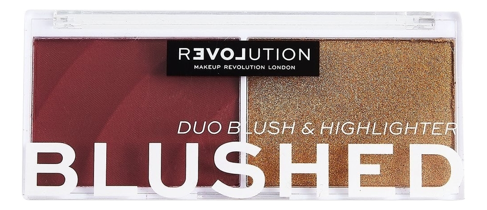 Румяна и хайлайтер для лица Blushed Duo 2,9г: Wishful