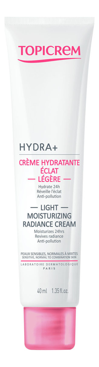 Купить Легкий увлажняющий крем для сияния кожи лица Hydra+ Creme Hydratante Eclat Legere 40мл, TOPICREM