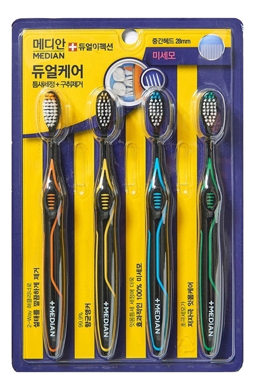 Набор зубных щеток Dual Effection Toothbrush 4шт