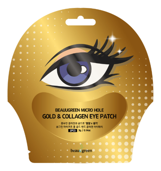 

Восстанавливающие патчи для кожи вокруг глаз с золотом и коллагеном Micro Hole Gold & Collagen Eye Patch 3г
