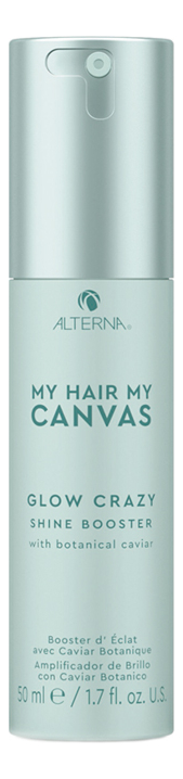 Сыворотка-бустер для сияния и гладкости волос My Hair My Canvas Glow Crazy Shine Booster 50мл сыворотка бустер для сияния и гладкости волос сумасшедший блеск alterna my hair my canvas glow crazy shine booster 50 мл