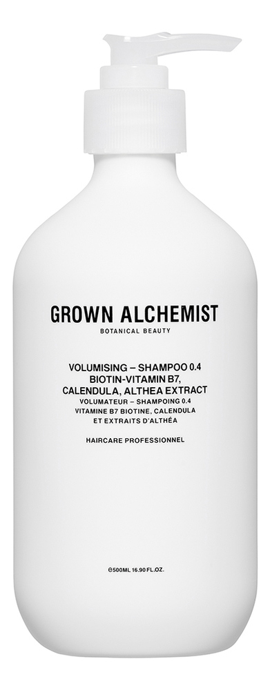 шампунь для придания объема волосам grown alchemist volumising shampoo 500 мл Шампунь для придания объема волосам Volumising-Shampoo 0.4: Шампунь 500мл
