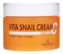 The Skin House Осветляющий крем для лица с муцином улитки Vita Snail Cream 50мл
