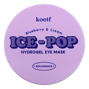 Гидрогелевые патчи для кожи вокруг глаз с экстрактом черники Blueberry & Cream Ice-pop Hydrogel Eye Mask 60шт