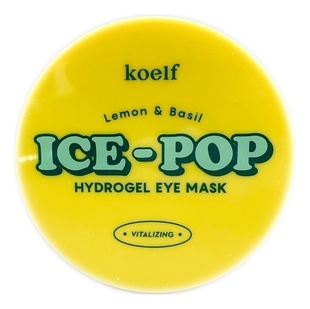 Гидрогелевые патчи для кожи вокруг глаз с экстрактом лимона и базилика Lemon & Basil Ice-Pop Hydrogel Eye Mask 60шт