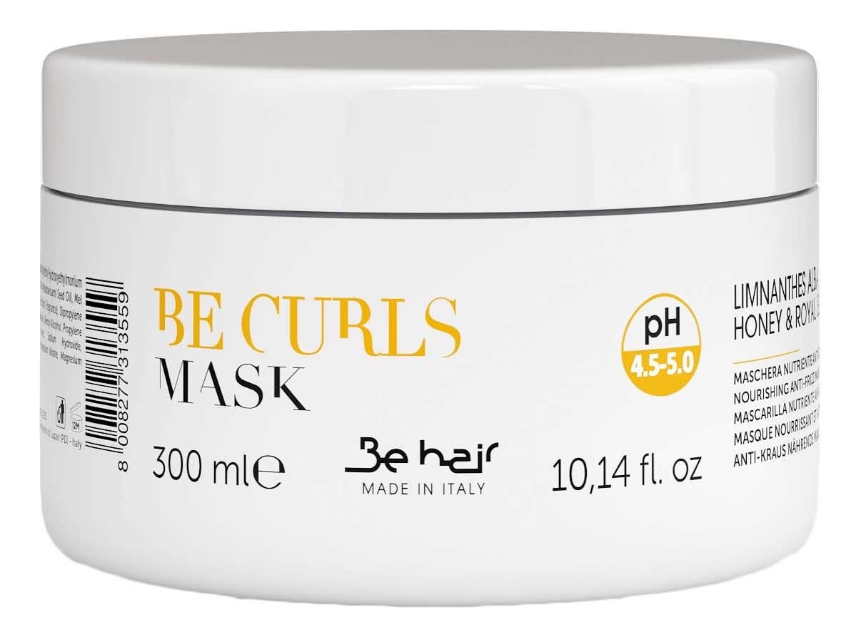 Маска для вьющихся и волнистых волос с медом Be Curls Mask Nourishing Anti-Frizz: Маска 300мл маска для вьющихся и волнистых волос с медом be curls mask nourishing anti frizz маска 1000мл