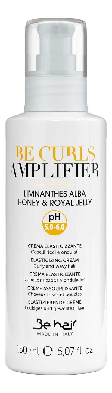 Крем для вьющихся и волнистых волос с медом Be Curls Amplifier Elasticizing Cream 150мл шампунь для вьющихся и волнистых волос с медом be curls shampoo elasticizing шампунь 1000мл