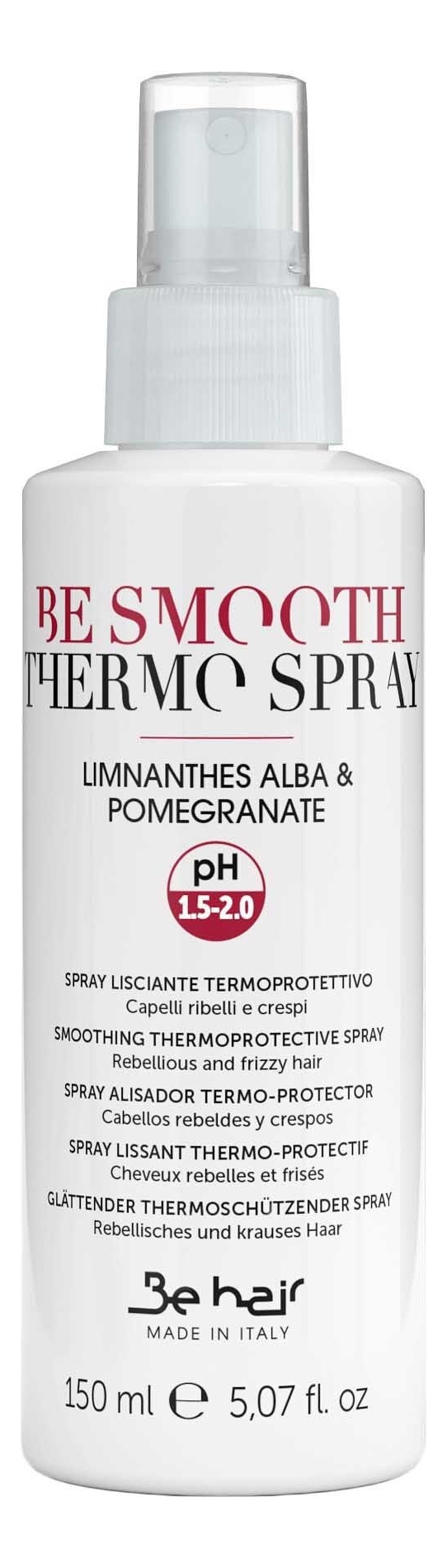 Термозащитный спрей для непослушных волос Be Smooth Smoothing Thermoprotective Spray 150мл кора спрей spray humidifier thermoprotective увлажнитель термозащитный 150 мл