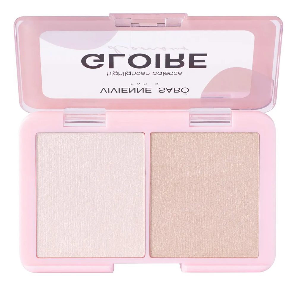 Палетка хайлайтеров для лица Gloire D'amour Highlighter Duo 6г: 01 Светло-розовый палетка хайлайтеров gloire d amour 02 персиковый