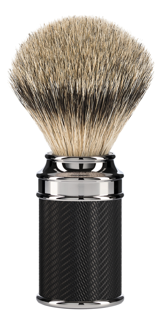 

Помазок Черный хром Traditional (барсучий ворс высшей категории Silvertip)