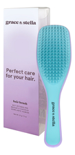 Grace and Stella Расческа для волос Wet Detangling Hair Brush Blue+Lavender