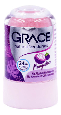 Кристаллический дезодорант Crystal Deodorant Mangosteen (мангустин): Дезодорант 50г, Grace  - Купить