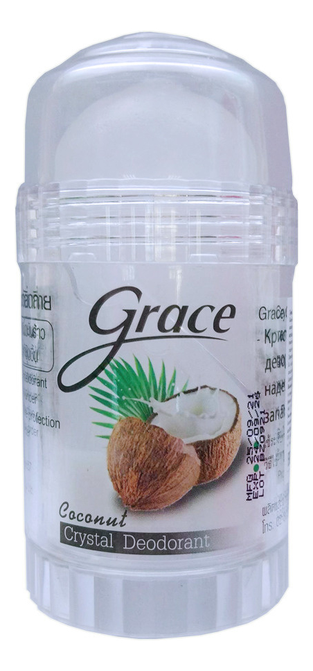 Купить Кристаллический дезодорант Crystal Deodorant Coconut (кокос): Дезодорант 120г, Grace
