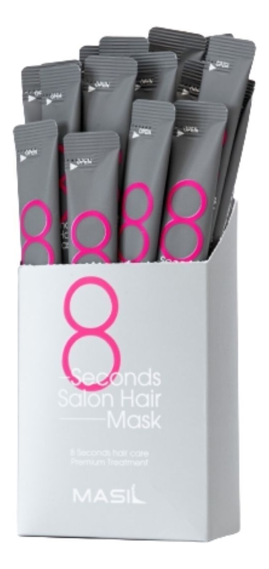 Маска для быстрого восстановления волос 8 Seconds Salon Hair Mask: Маска 20*8мл белита spa бальзам для роста волос горчичный spa salon 300