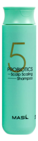 Шампунь для глубокого очищения кожи головы с пробиотиками 5 Probiotics Scalp Scaling Shampoo: Шампунь 300мл masil профессиональный шампунь для глубокого очищения кожи головы 5 probiotics scalp scaling shampoo 160