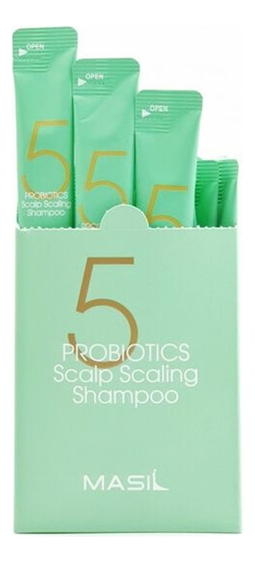 Шампунь для глубокого очищения кожи головы с пробиотиками 5 Probiotics Scalp Scaling Shampoo: Шампунь 20*8мл