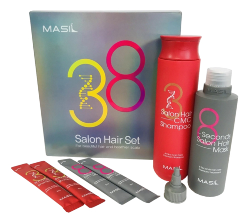 

Набор для волос 38 Salon Hair (шампунь 300мл/8мл + маска 200мл/8мл)