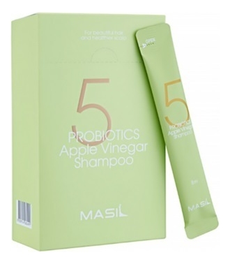 Бессульфатный шампунь с пробиотиками и яблочным уксусом 5 Probiotics Apple Vinegar Shampoo: Шампунь 20*8мл masil шампунь для объема волос 5 probiotics perfect volume shampoo 300