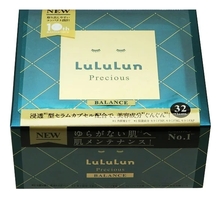 LuLuLun Антивозрастная тканевая маска Увлажнение и восстановление эластичности Precious Balance Green
