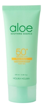 Солнцезащитный крем для лица и тела с экстрактом алоэ вера Aloe Waterproof Sun Cream SPF50+ PA ++++ 70мл
