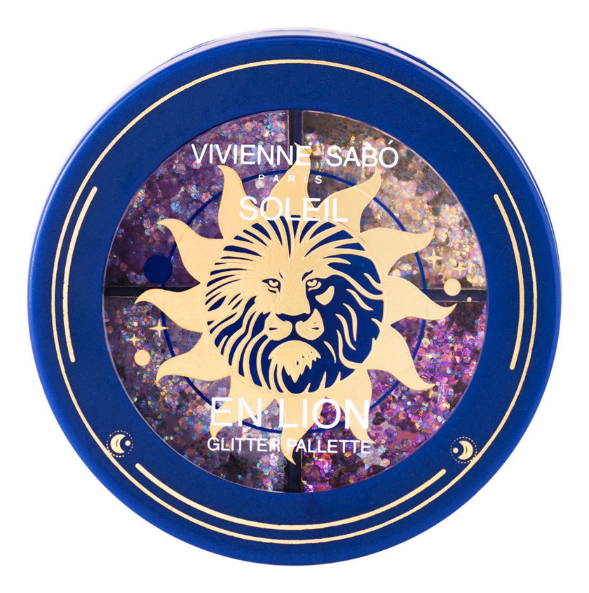 

Палетка глиттеров для век Soleil En Lion Glitter Palette 1,6г
