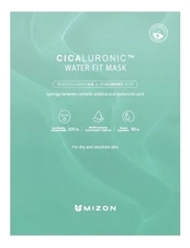 Mizon Тканевая маска для лица с экстрактом центеллы азиатской и гиалуроновой кислотой Cicaluronic Water Fit Mask 24г